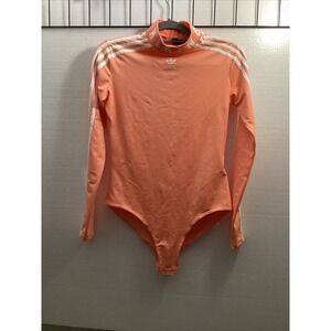 Adidas Pharrell Williams Shirt Womens M Peach White Bodysuit‎ Sku #55600